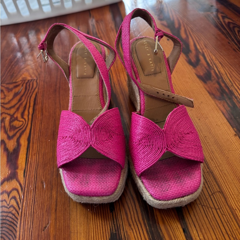 Kelly and Katie pink wedges